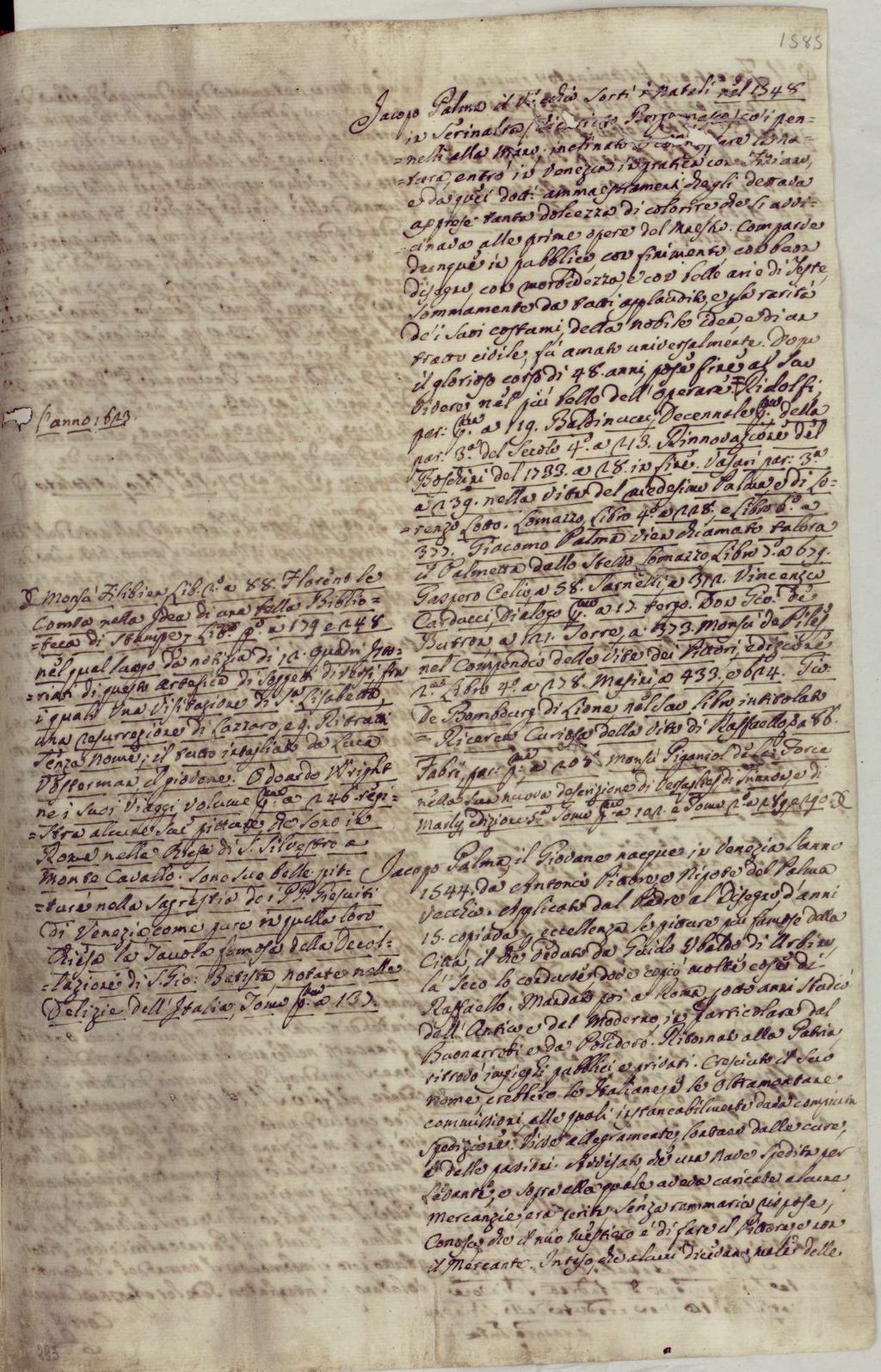 Vite di Pittori di F.M.N. Gabburri, c. 293r